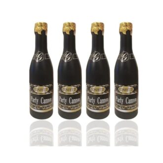 4 PCS Of Champagne Bottle Party Poppers For New Year Eve And Christmas Party Fun